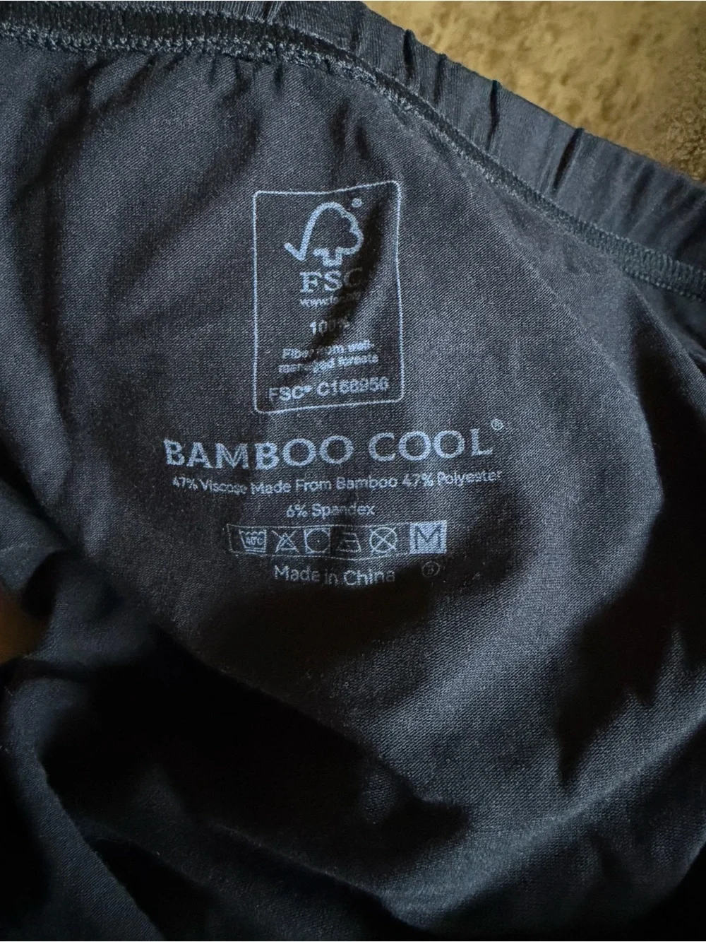Bamboo Cool Contour Pouch Men's Bikini Briefs 2 Pairs M Blue Black NEW